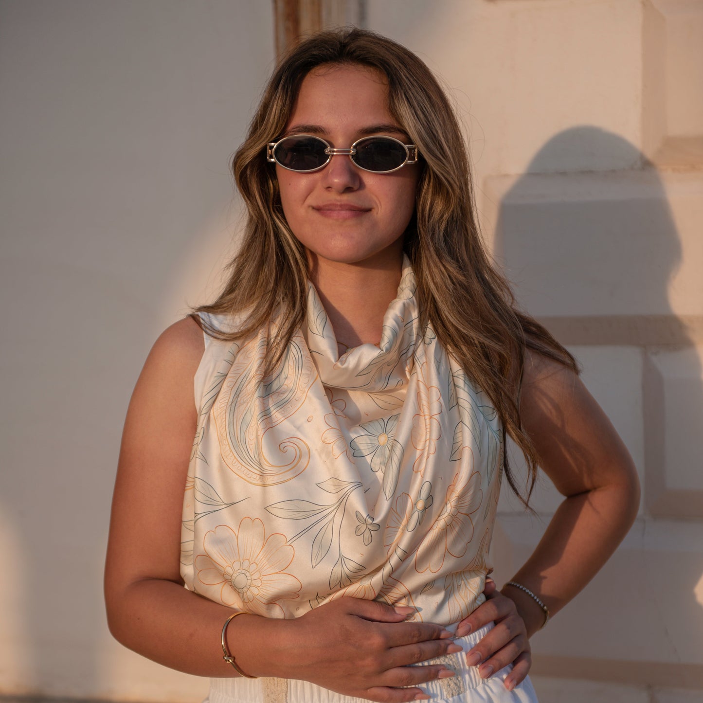 Beige Scarves