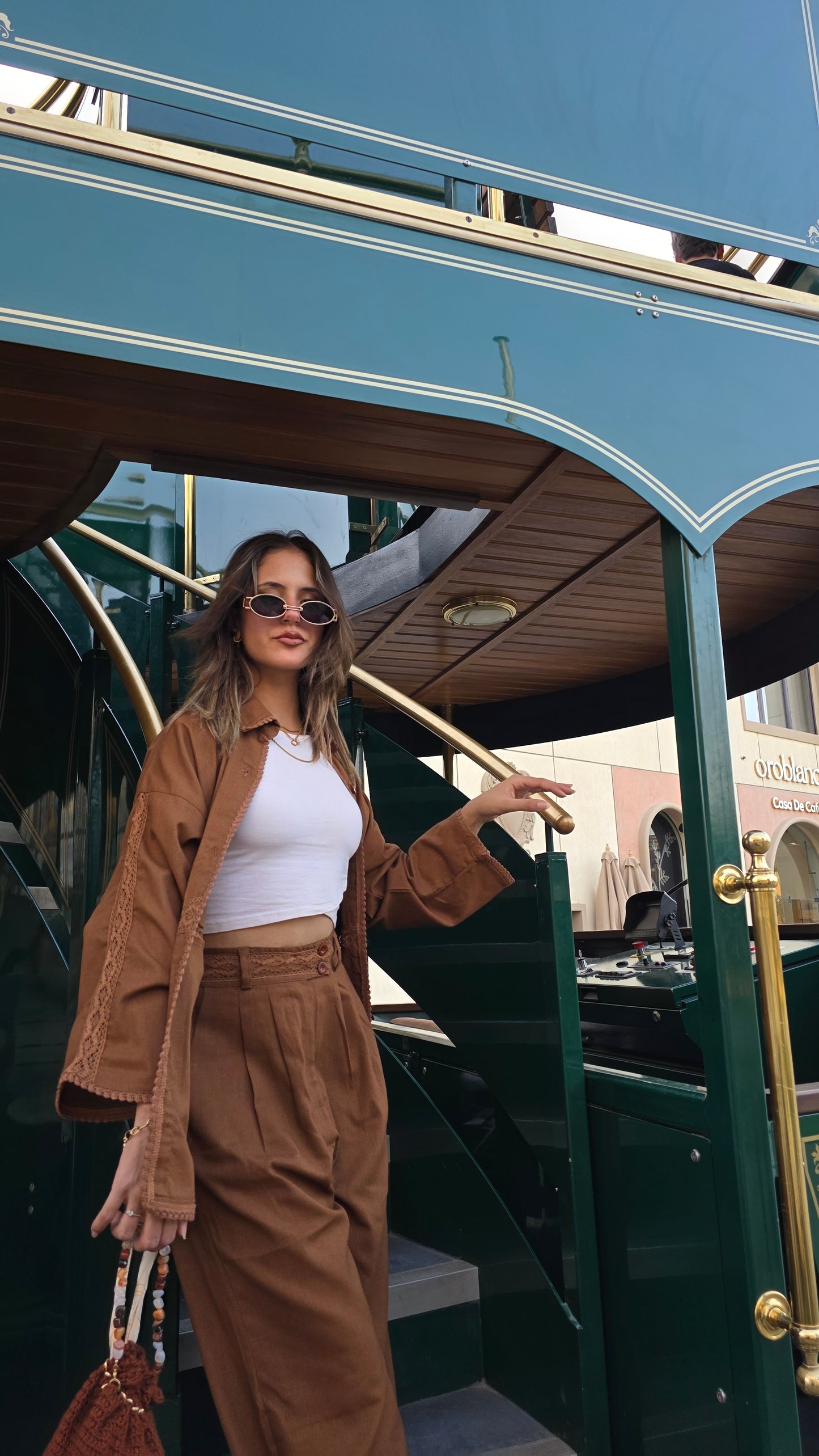 Brown Pure Linen Pant