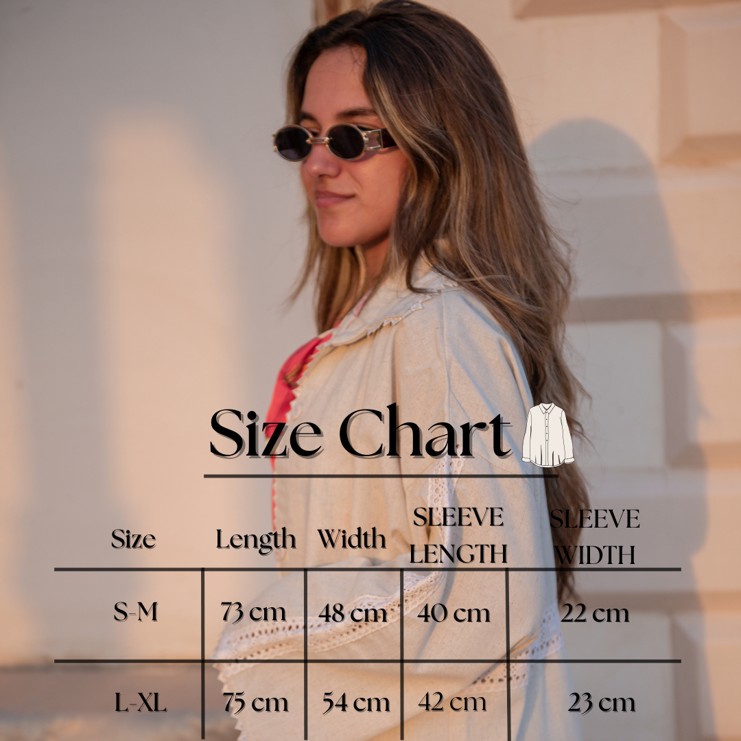 Beige Pure Linen Blouse