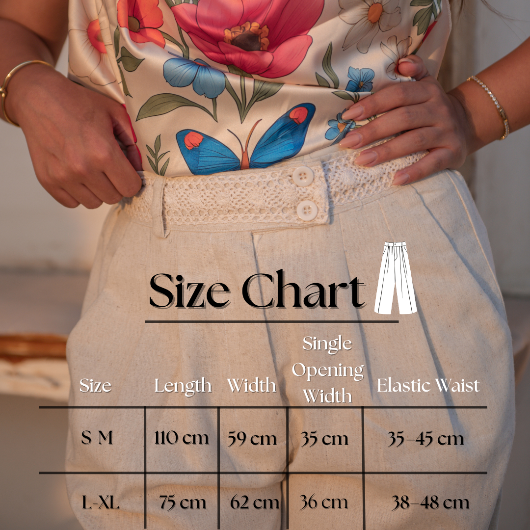 White pure linen pants