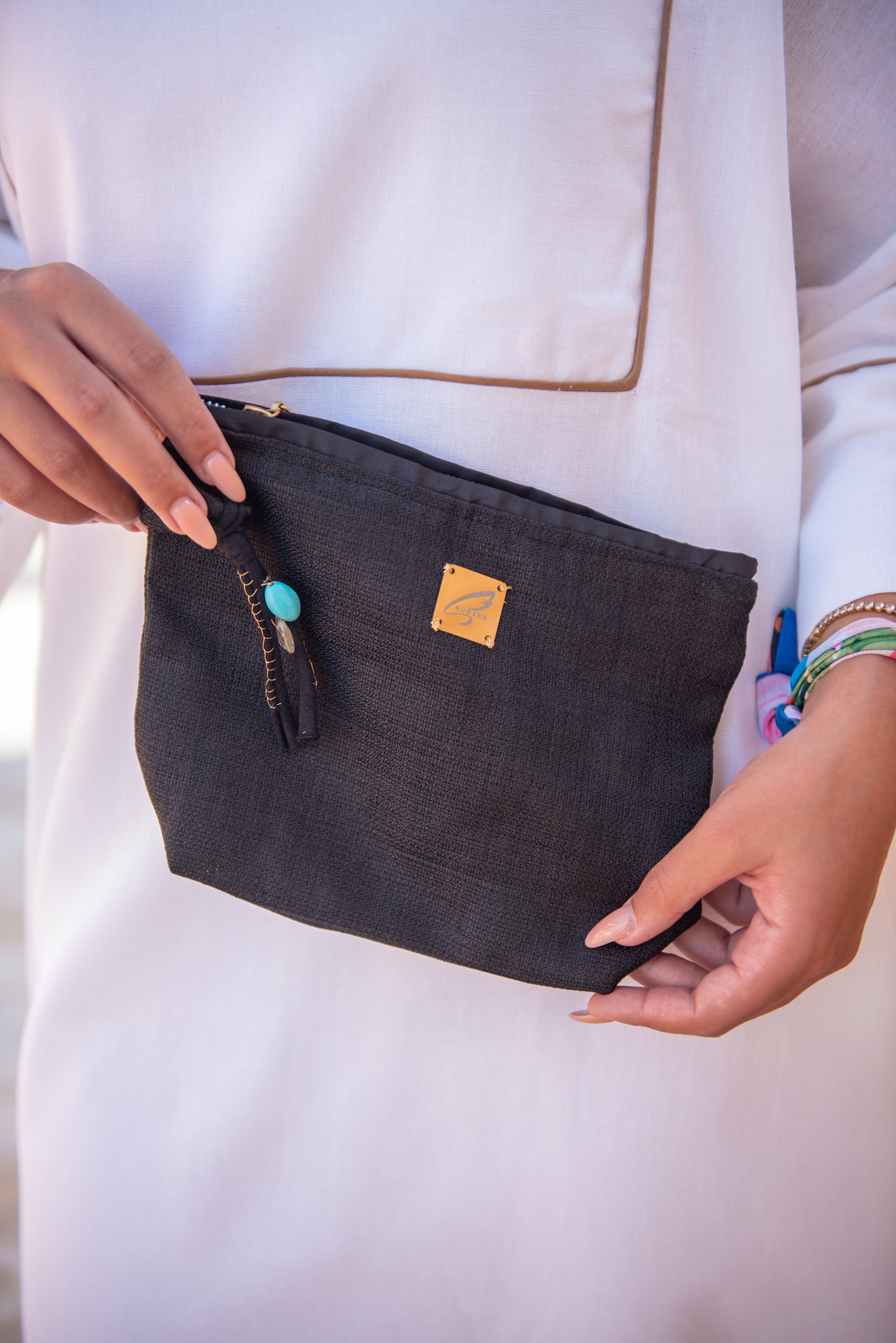 Mesh Linen Handbag
