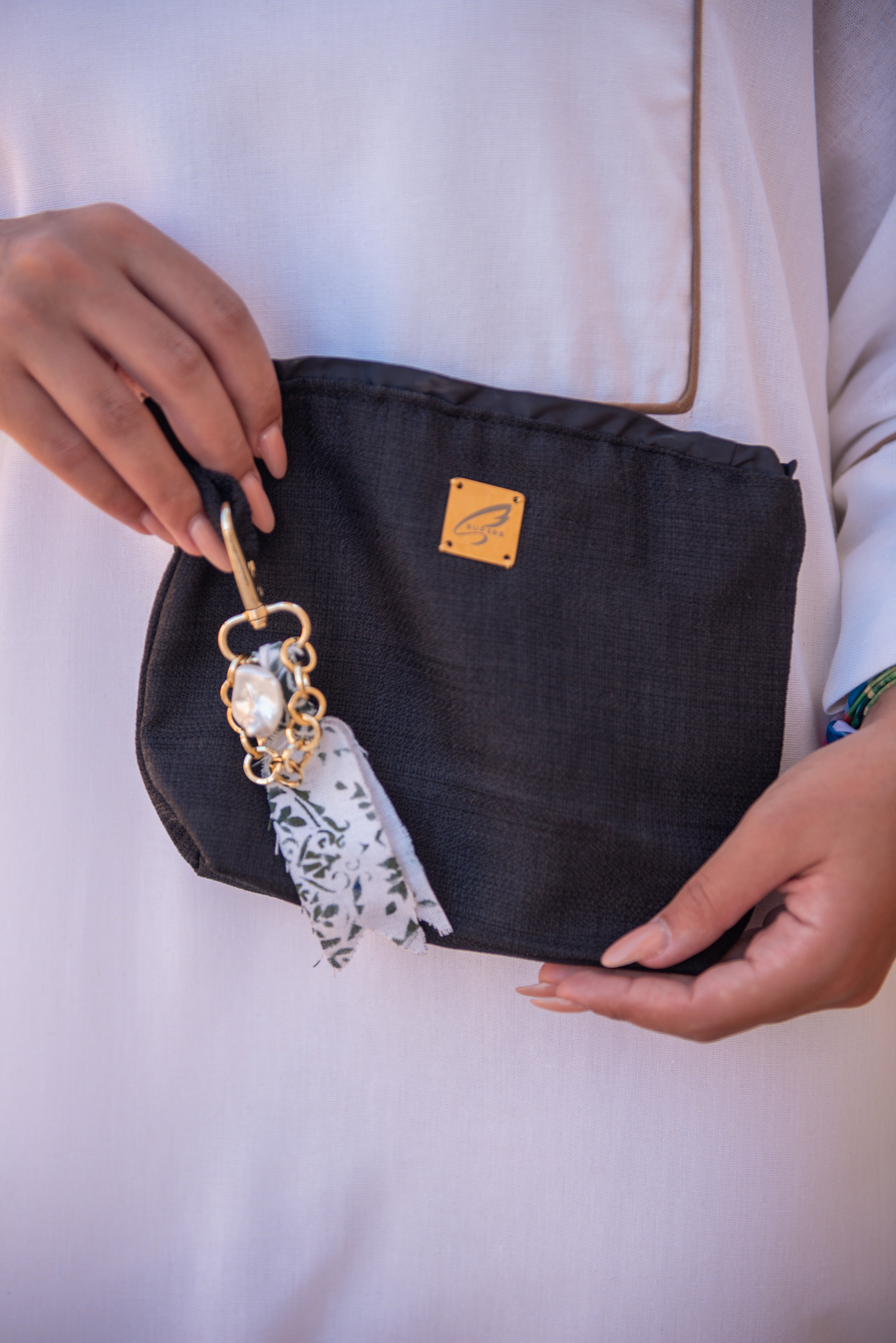 Mesh Linen Handbag