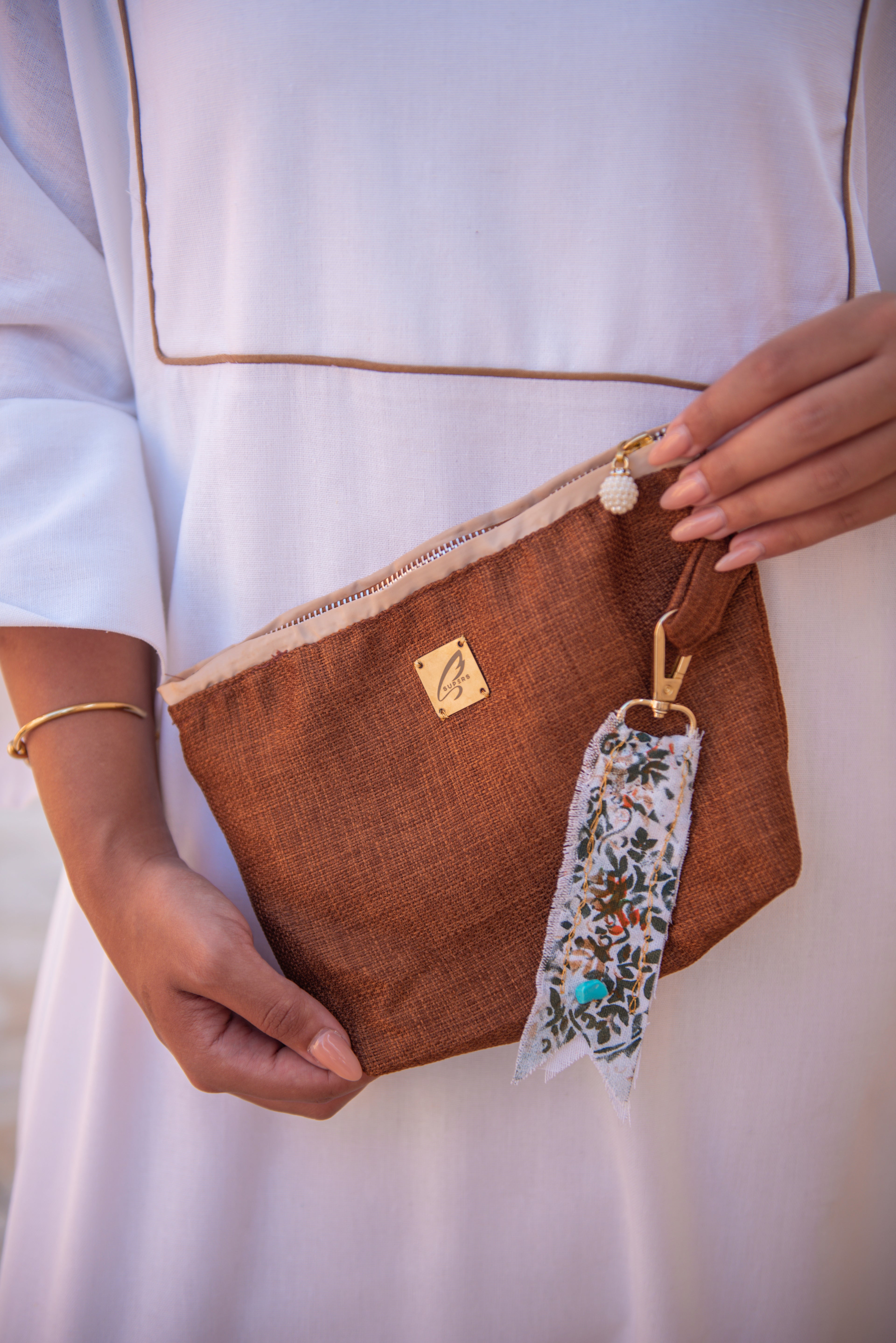 Mesh Linen Handbag