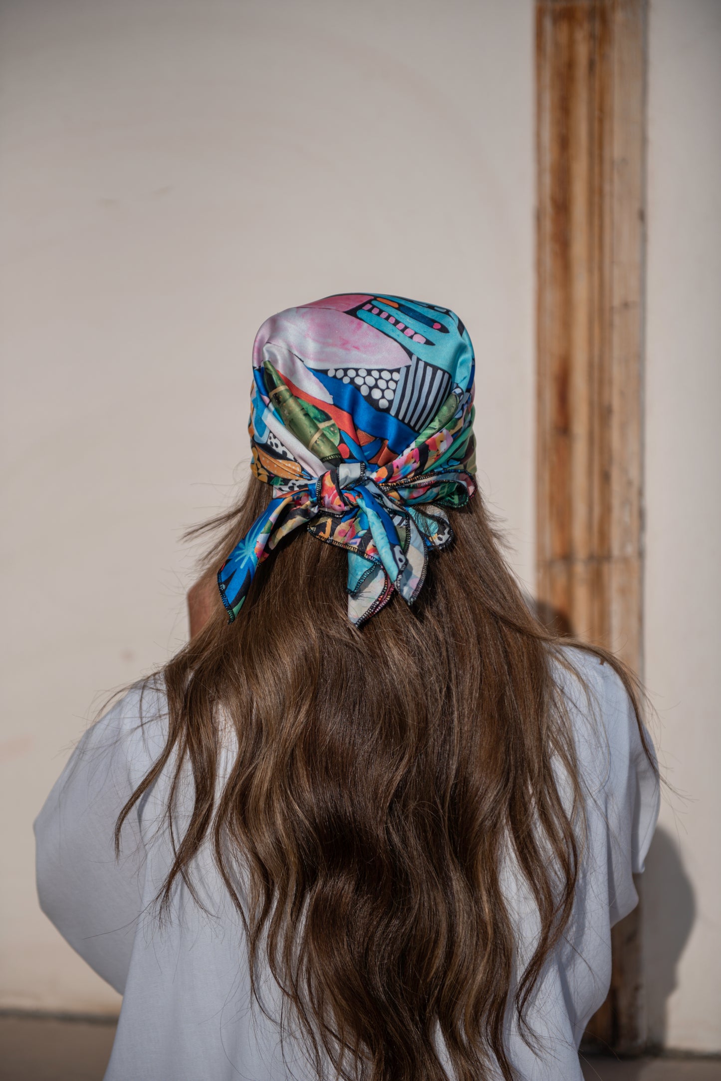 Beige Stan Hair Scarf