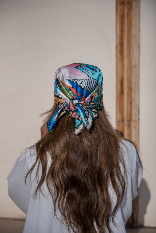 Chiffon raw Hair Scarf