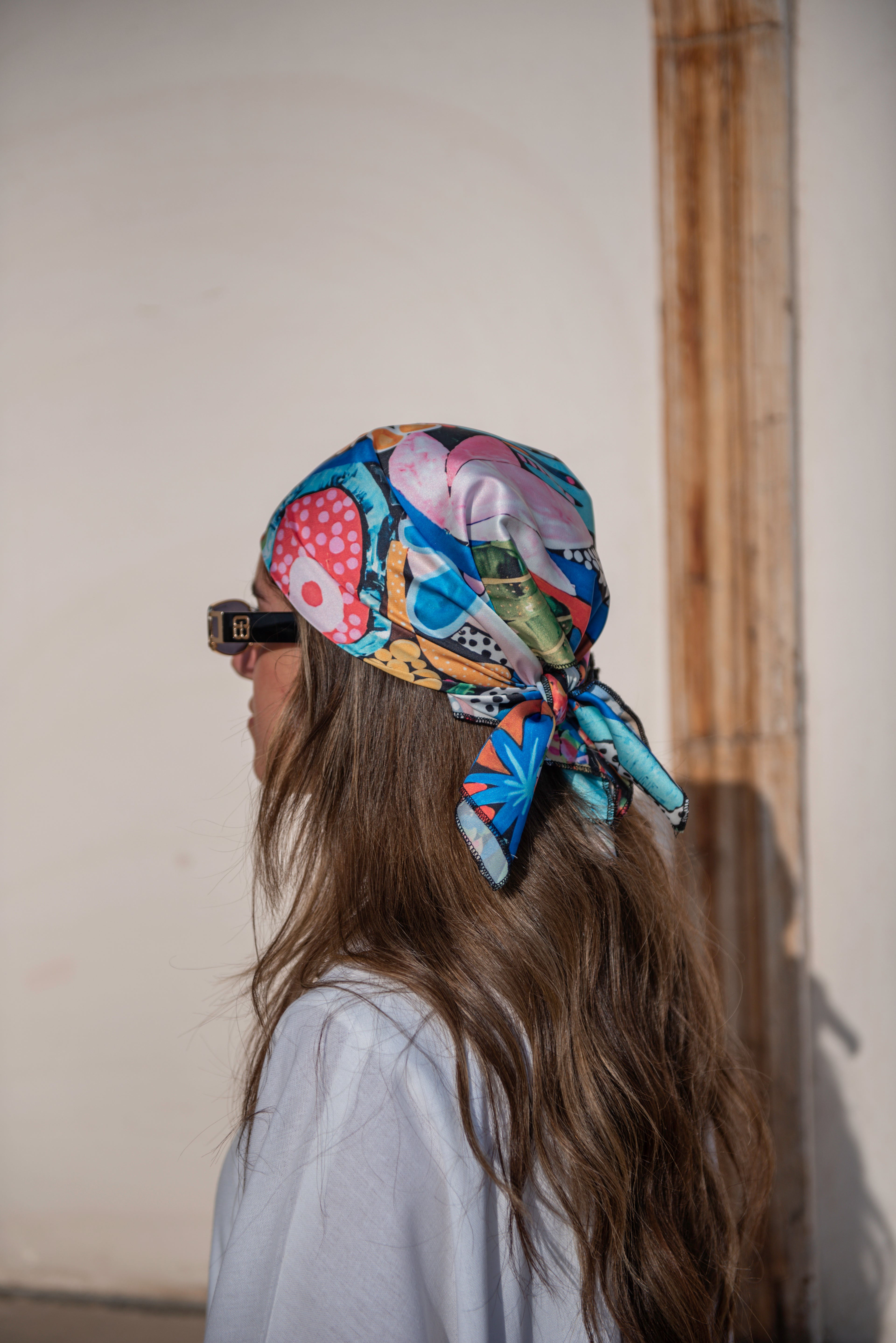 Chiffon raw Hair Scarf