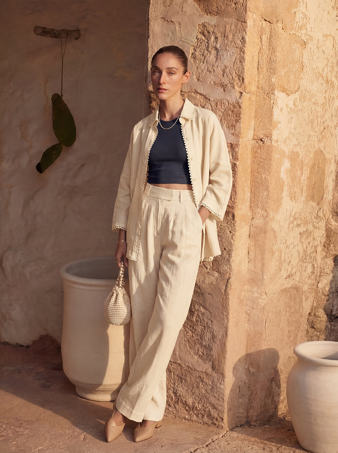 Beige Blouse