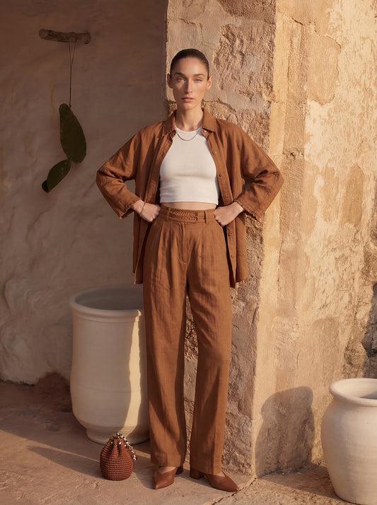 Brown Blouse