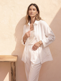 Off-White Pure Linen Blouse
