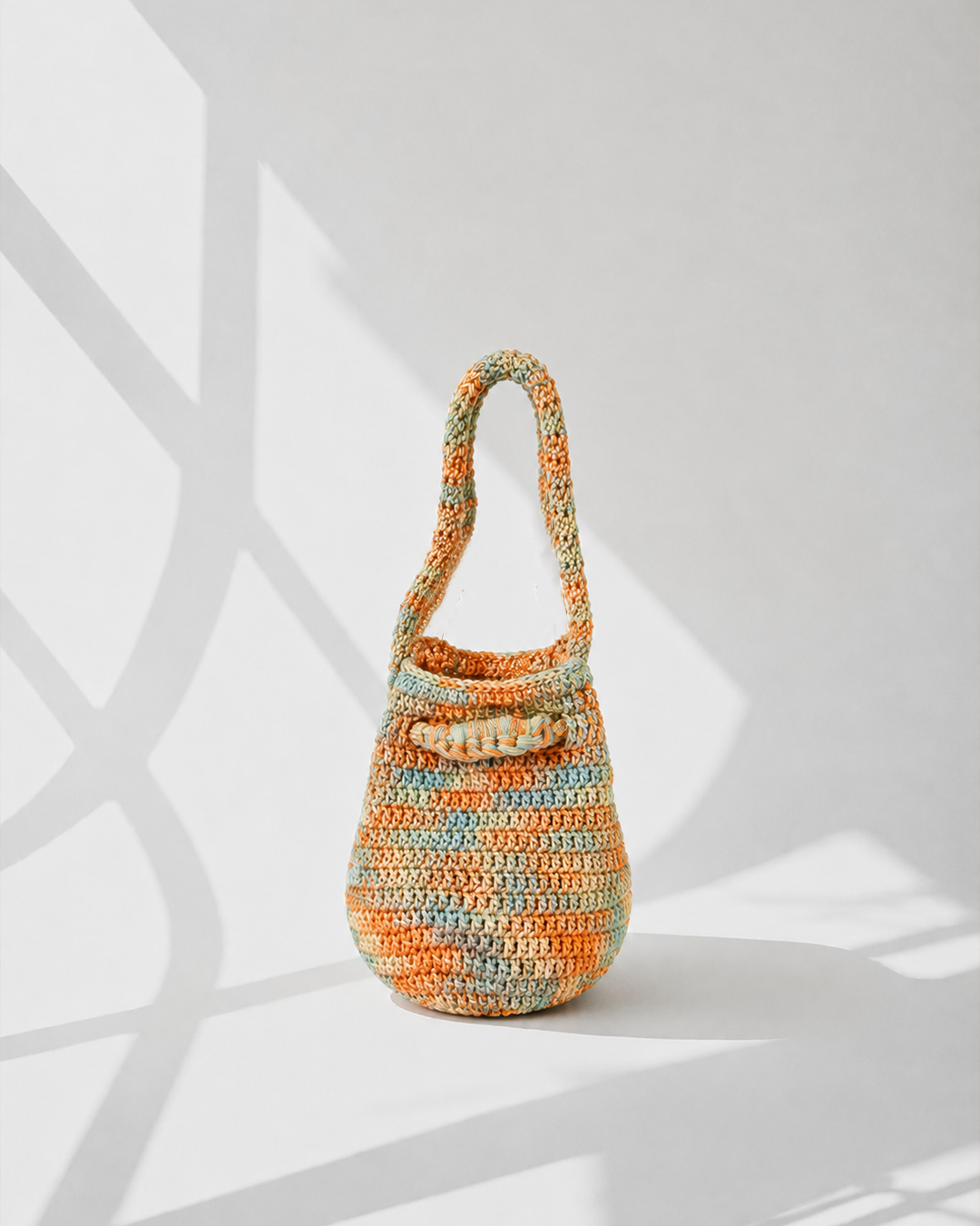 Mango Mint Crochet Bag