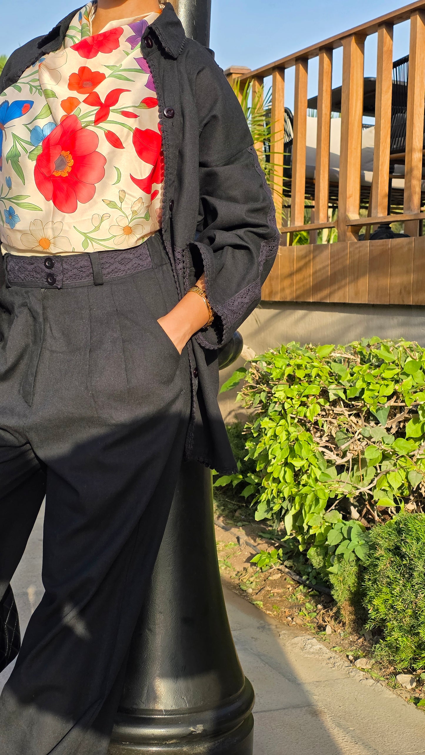 Black Pure Linen Pant