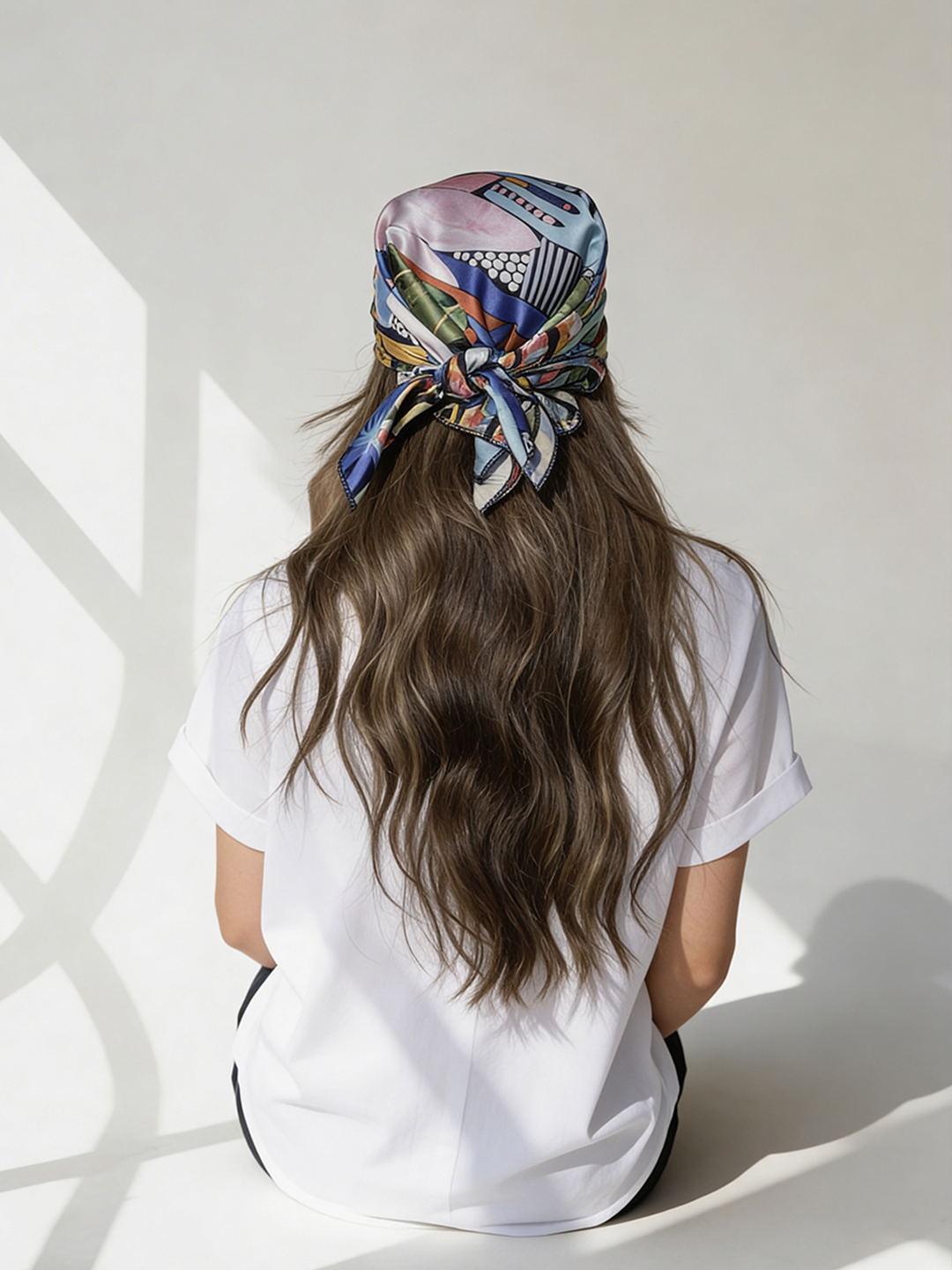 Chiffon raw Hair Scarf
