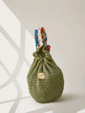 Olive Crochet Bucket Bag