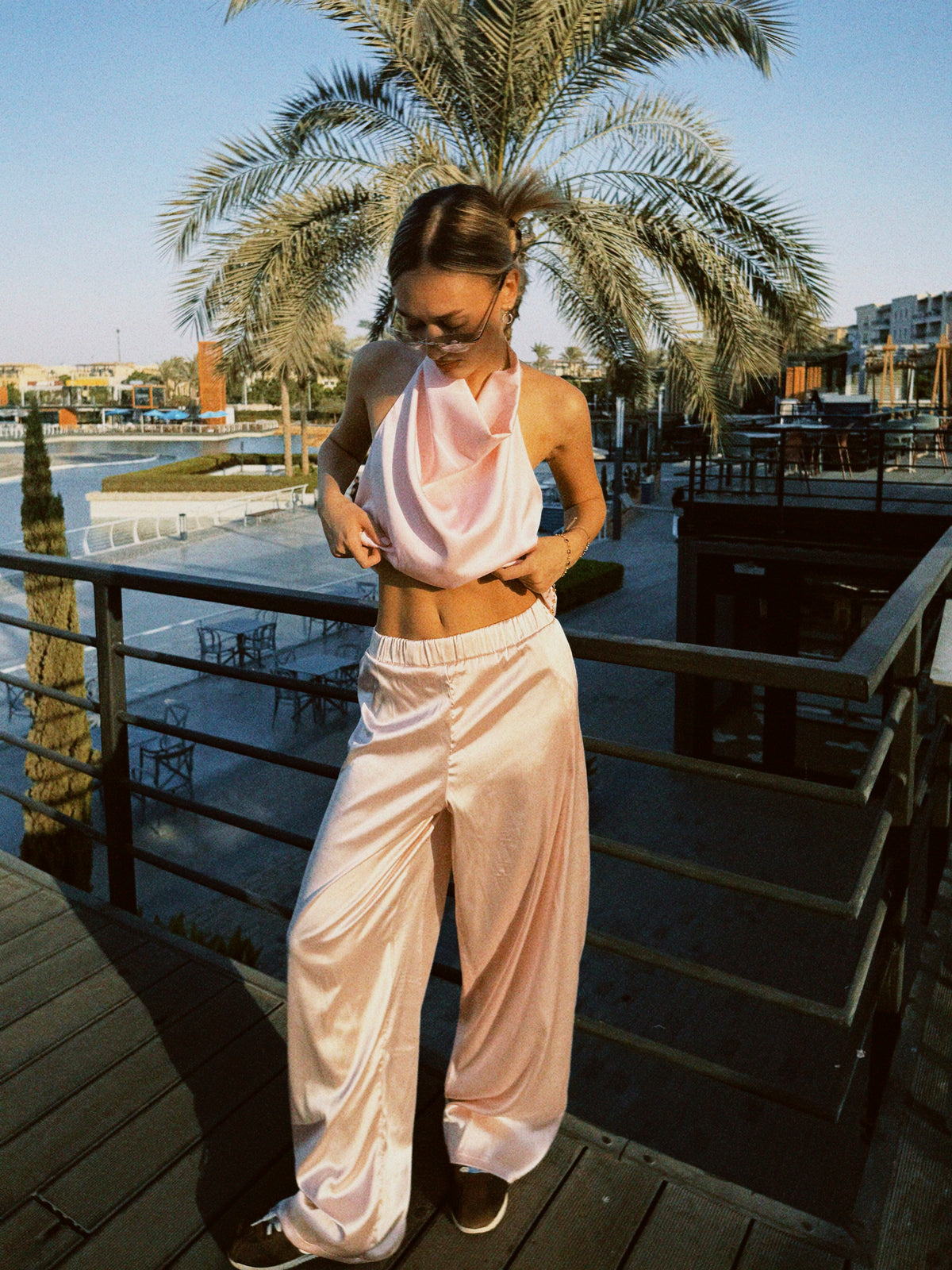 Flowing Wide-Leg Pants