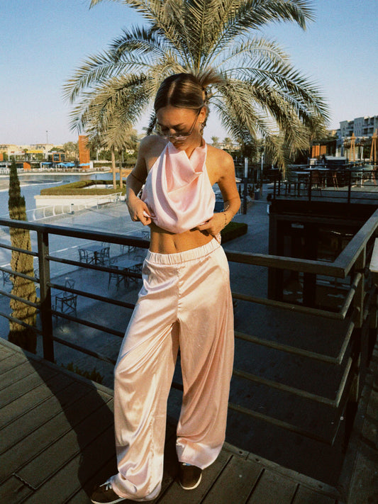 Flowing Wide-Leg Pants